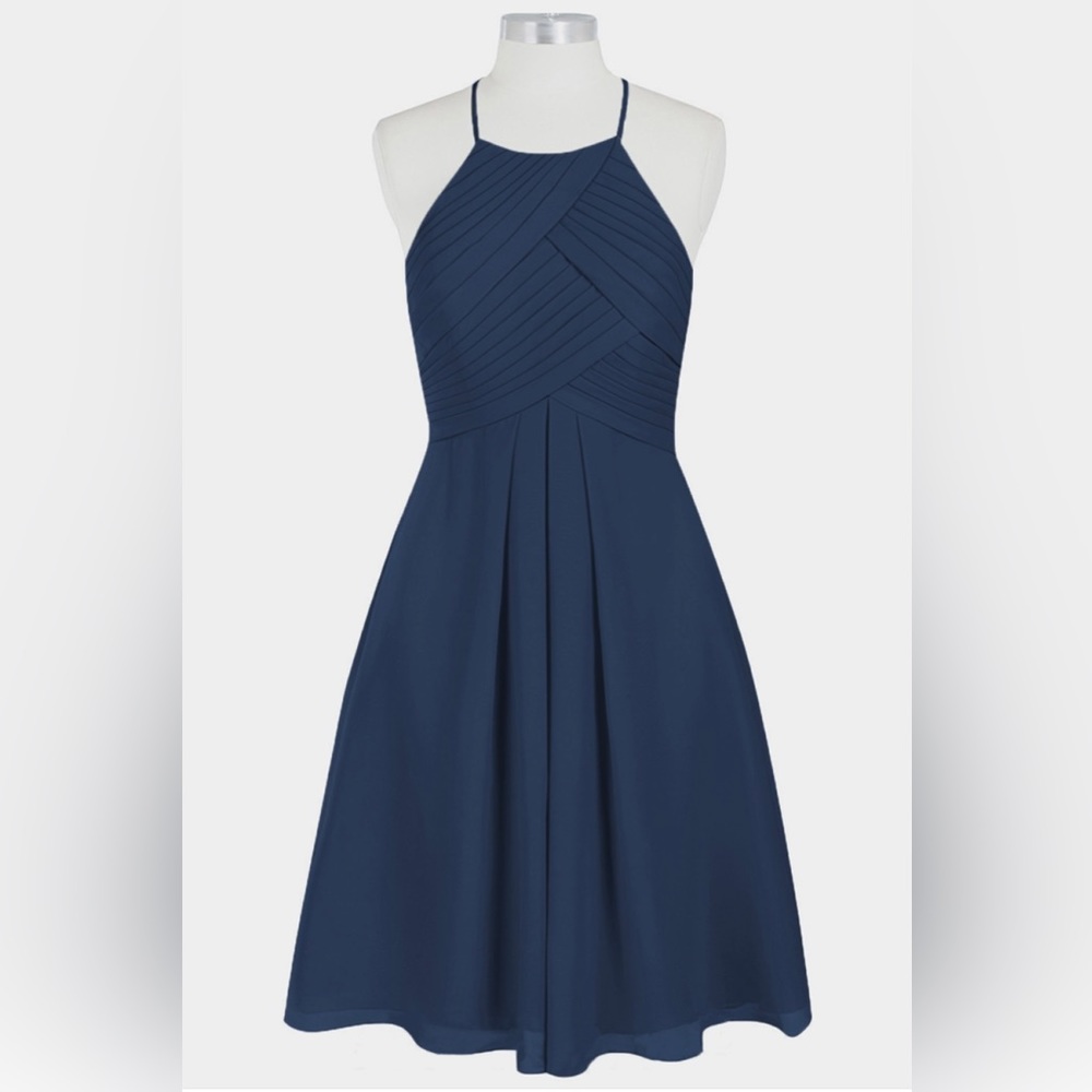 NWT KF Bridal chiffon midnight blue dress, perfect for bridesmaid dress!